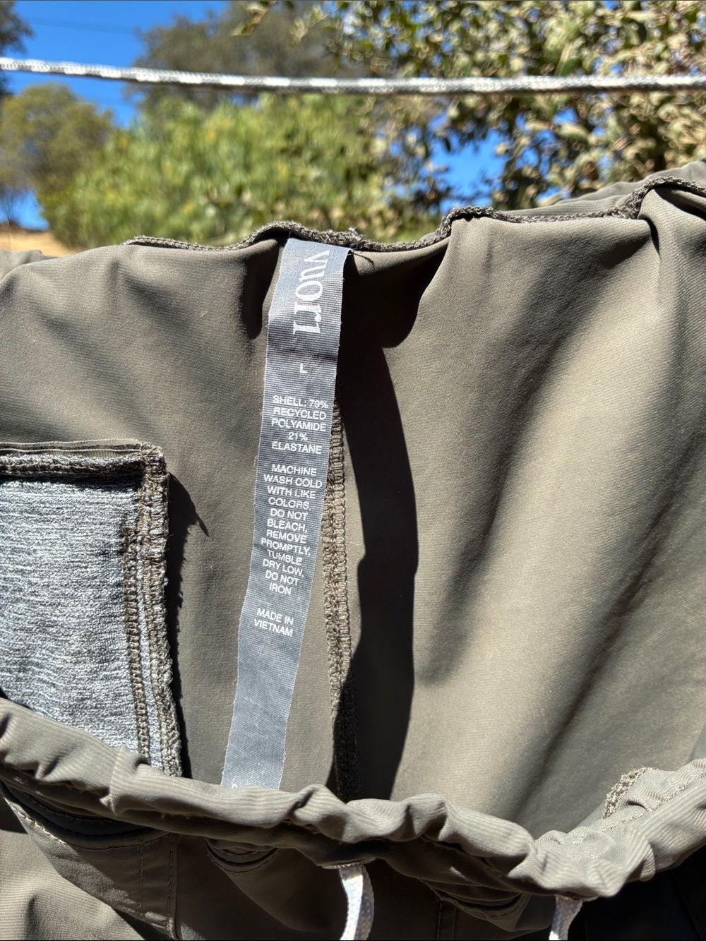 Vuori Olive Drawstring Joggers with Elastic Cuffs